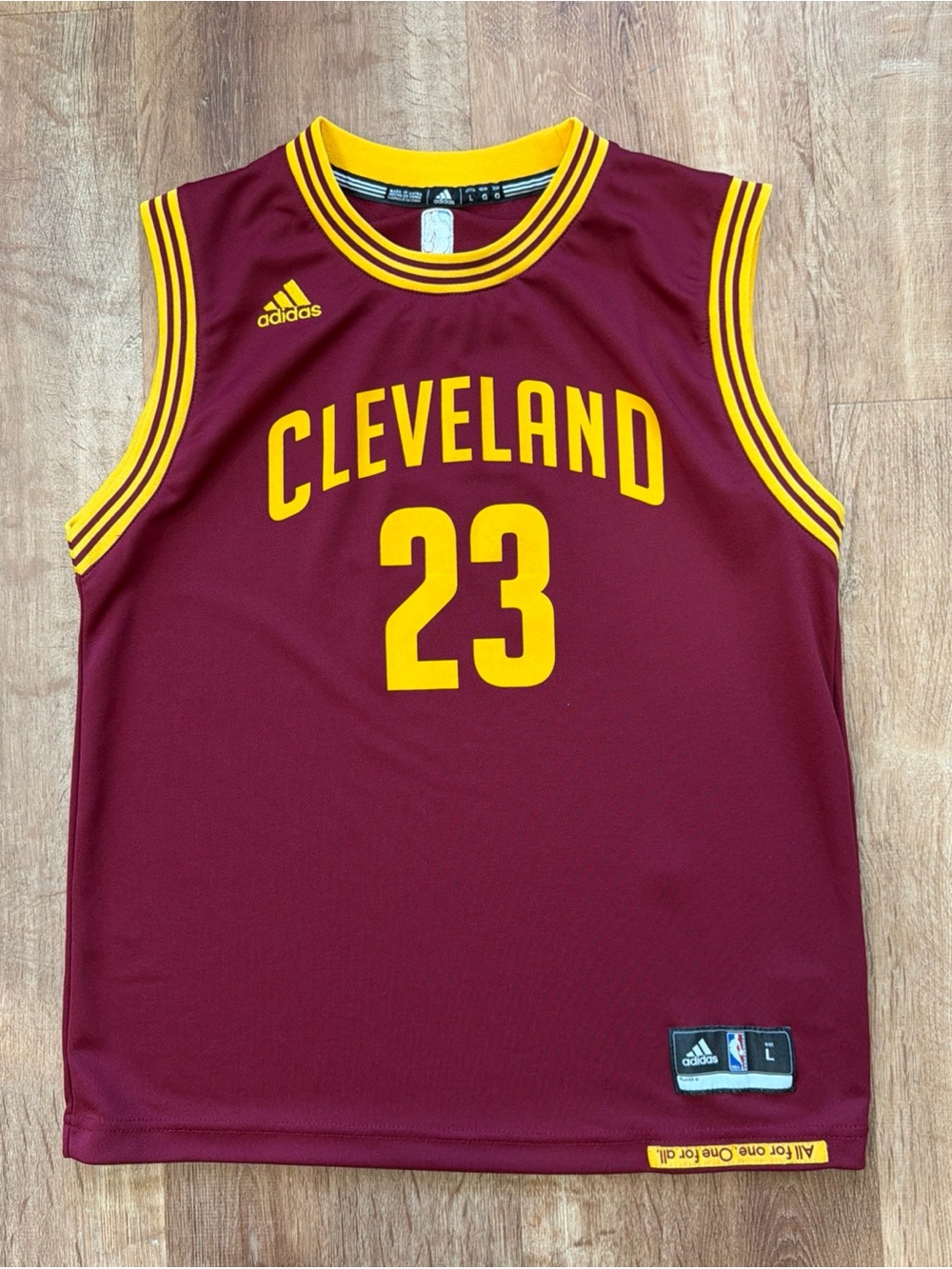 LeBron James Cleveland Cavaliers Cavs Jersey Adidas Youth Large NBA Basketball